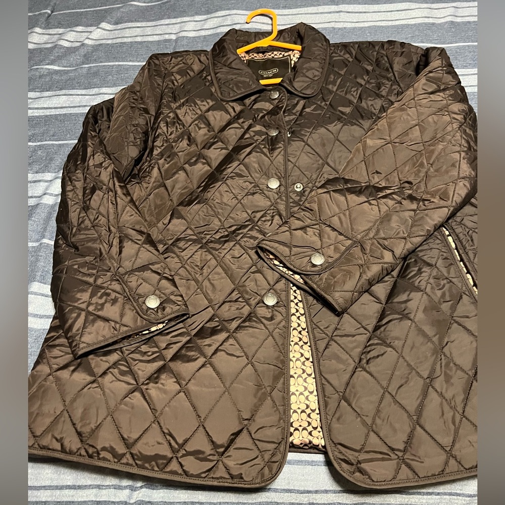 Authentic Coach jacket, brown size Large in great condition